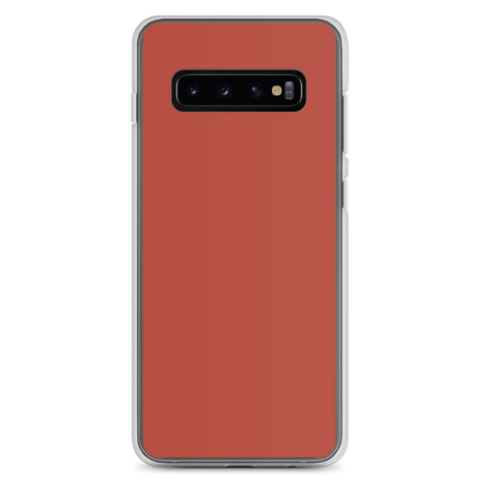 Medium Carmine Red Samsung Clear Thin Case Plain Color CREATIVETECH