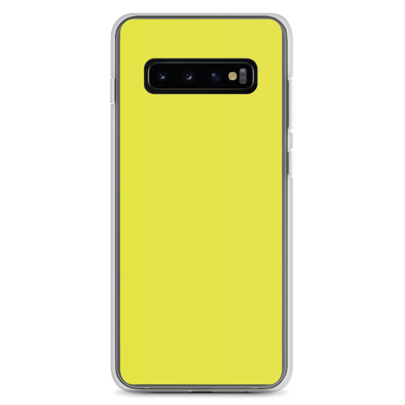 Load image into Gallery viewer, Starship Yellow Samsung Clear Thin Case Plain Color CREATIVETECH
