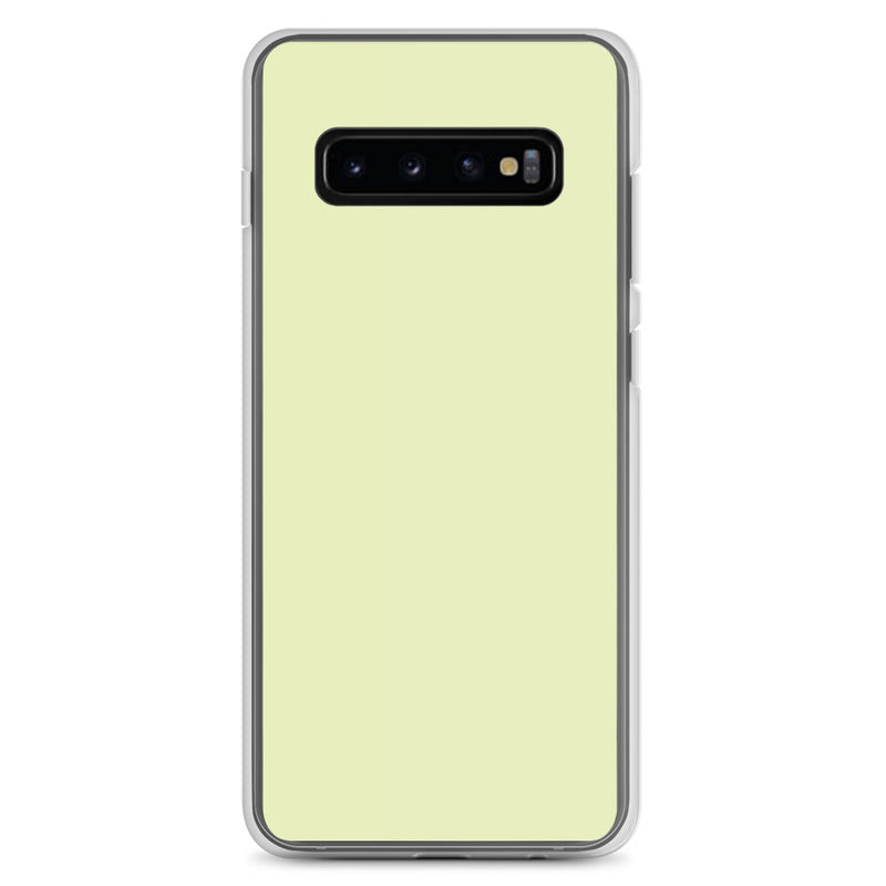 Load image into Gallery viewer, Snow Flurry Green Samsung Clear Thin Case Plain Color CREATIVETECH

