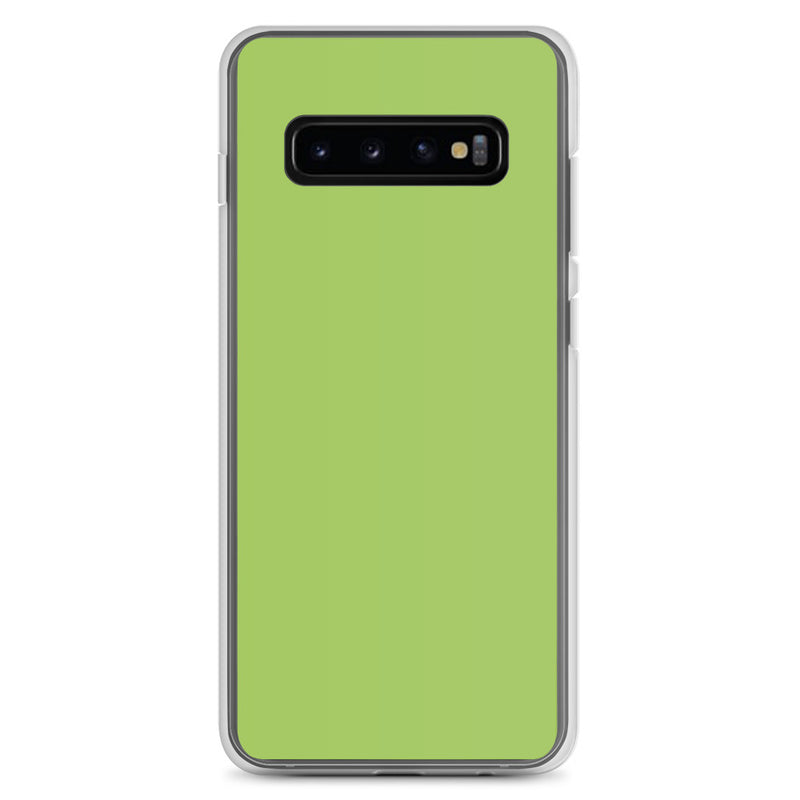 Load image into Gallery viewer, Conifer Green Samsung Clear Thin Case Plain Color CREATIVETECH

