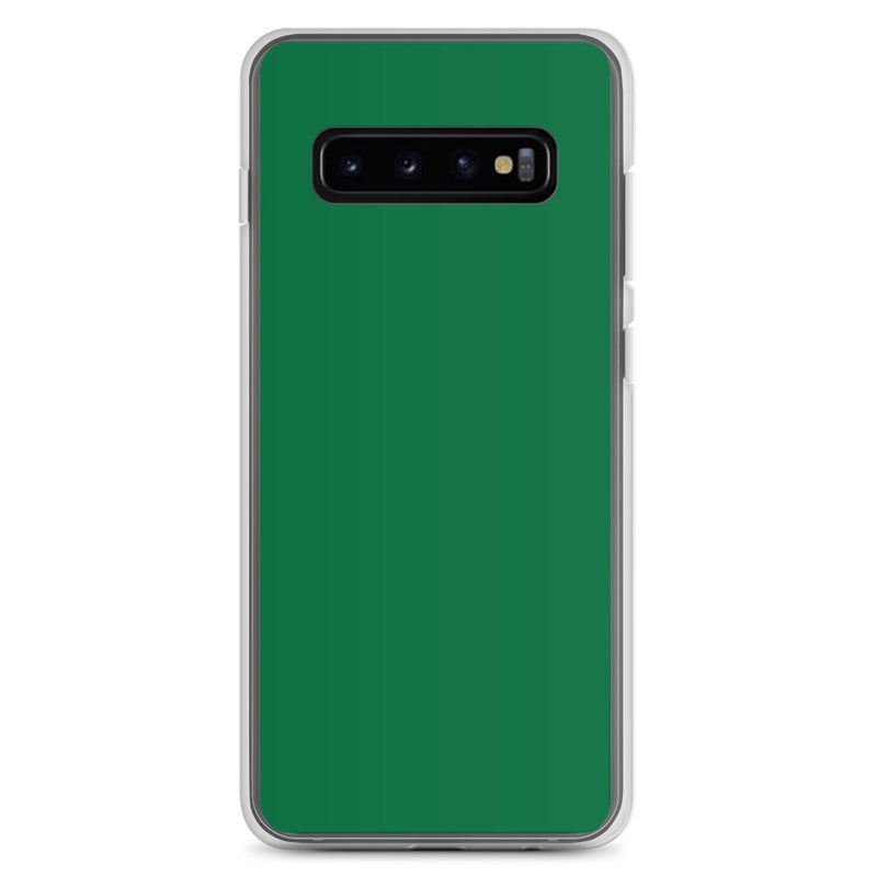 Load image into Gallery viewer, Emerald Green Samsung Clear Thin Case Plain Color CREATIVETECH
