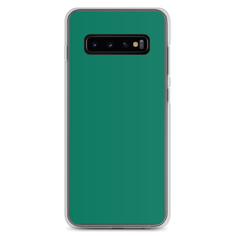 Load image into Gallery viewer, Tropical rain Forest Green Samsung Clear Thin Case Plain Color CREATIVETECH

