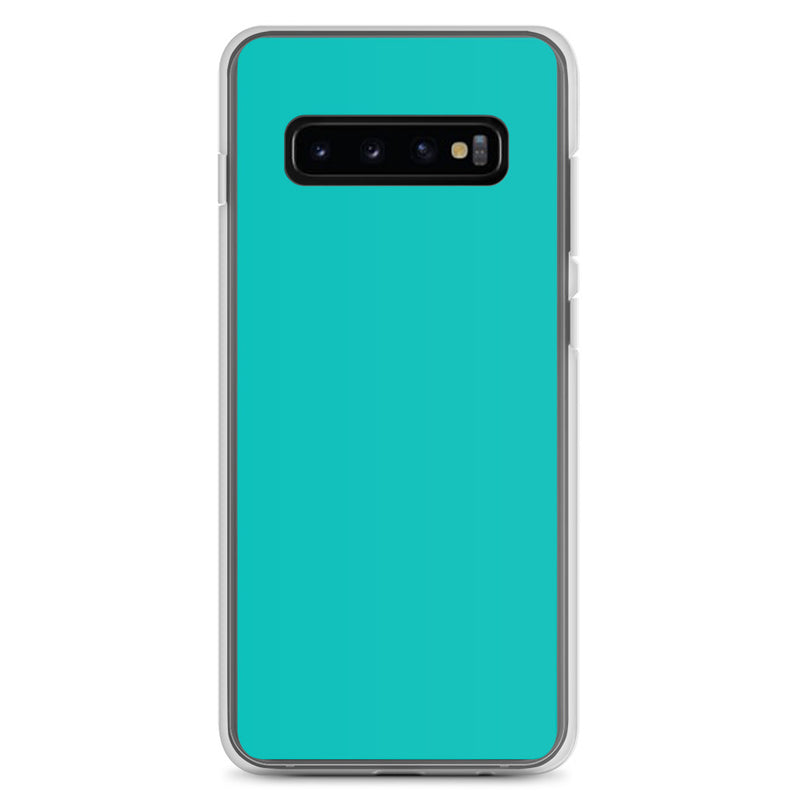 Load image into Gallery viewer, Iris Blue Samsung Clear Thin Case Plain Color CREATIVETECH
