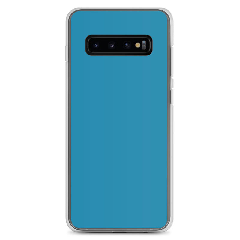 Load image into Gallery viewer, Pelorous Blue Samsung Clear Thin Case Plain Color CREATIVETECH

