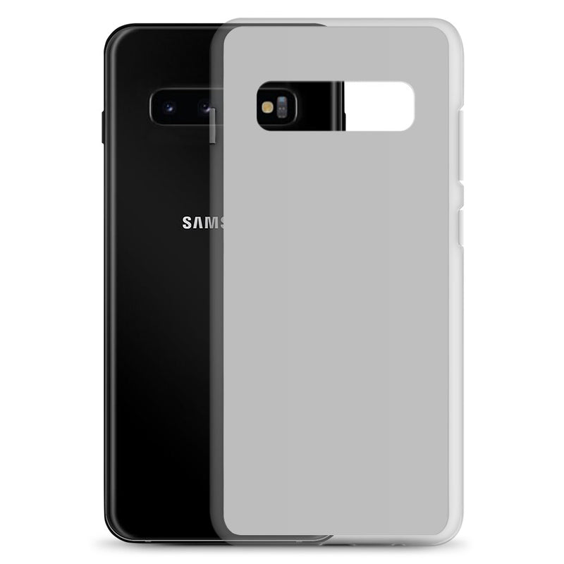 Load image into Gallery viewer, Silver Grey Samsung Clear Thin Case Plain Color CREATIVETECH
