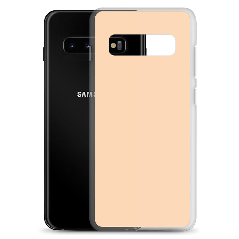 Load image into Gallery viewer, Sandy Orange Samsung Clear Thin Case Plain Color CREATIVETECH
