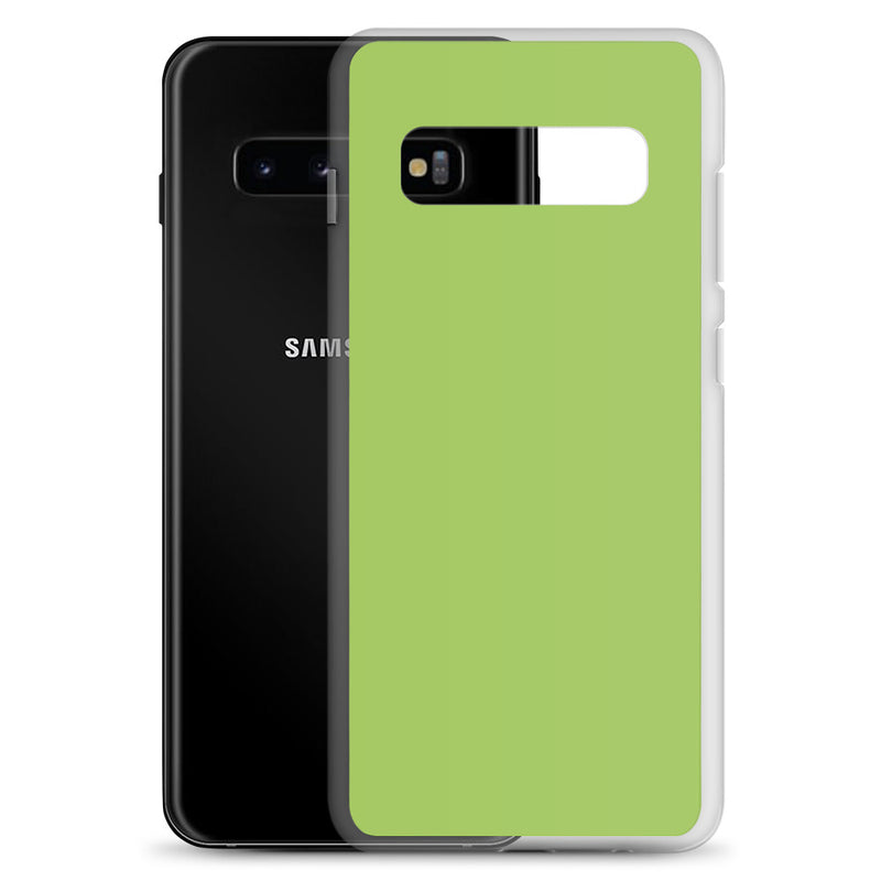 Load image into Gallery viewer, Conifer Green Samsung Clear Thin Case Plain Color CREATIVETECH
