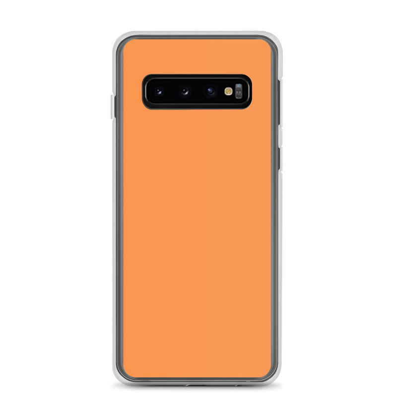 Load image into Gallery viewer, Sea Buckthorn Orange Samsung Clear Thin Case Plain Color CREATIVETECH
