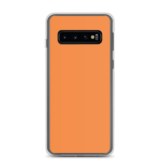 Flamenco Orange Samsung Clear Thin Case Plain Color CREATIVETECH