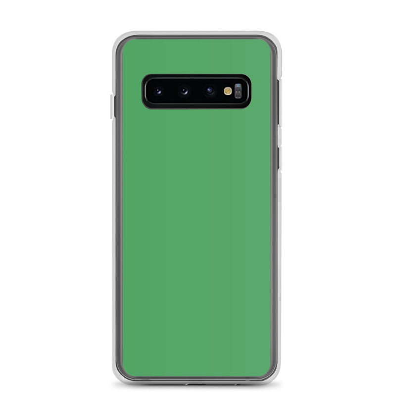 Load image into Gallery viewer, Chateau Green Samsung Clear Thin Case Plain Color CREATIVETECH
