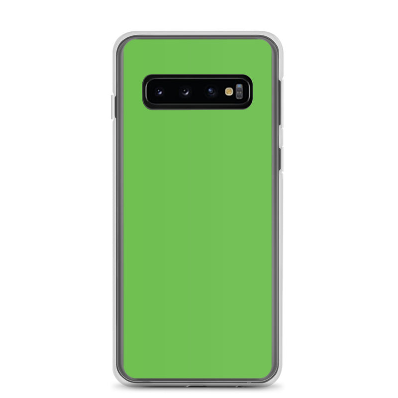 Load image into Gallery viewer, Kelly Green Samsung Clear Thin Case Plain Color CREATIVETECH
