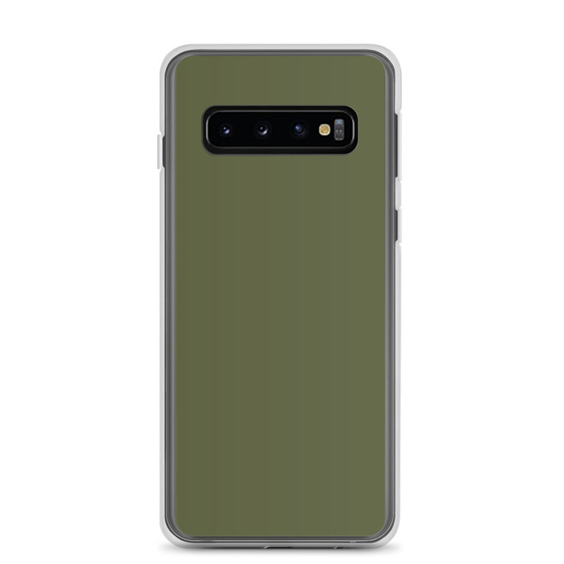 Load image into Gallery viewer, Saratoga Green Samsung Clear Thin Case Plain Color CREATIVETECH

