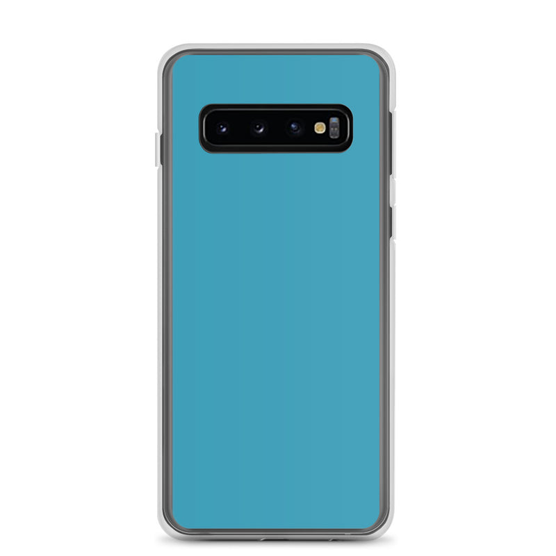 Load image into Gallery viewer, Blue Samsung Clear Thin Case Plain Color CREATIVETECH
