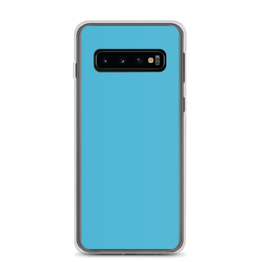 Summer Sky Blue Samsung Clear Thin Case Plain Color CREATIVETECH