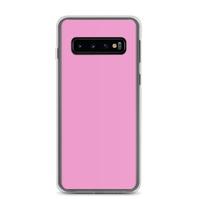 Load image into Gallery viewer, Lavender Rose Pink Samsung Clear Thin Case Plain Color CREATIVETECH
