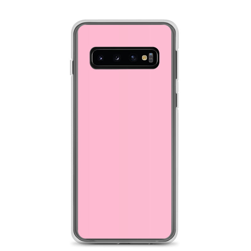Load image into Gallery viewer, Cotton Candy Pink Samsung Clear Thin Case Plain Color CREATIVETECH
