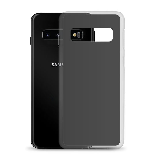 Eclipse Dark Grey Samsung Clear Thin Case Plain Color CREATIVETECH