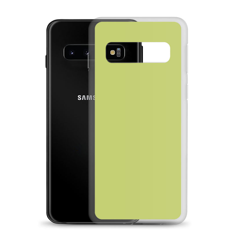 Load image into Gallery viewer, Wild Willow Green Samsung Clear Thin Case Plain Color CREATIVETECH
