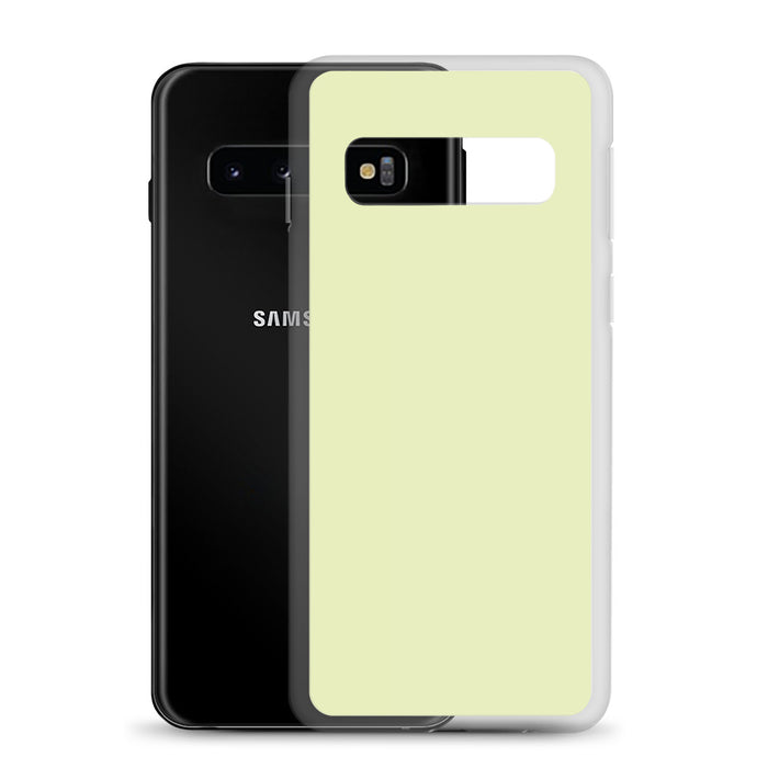 Snow Flurry Green Samsung Clear Thin Case Plain Color CREATIVETECH