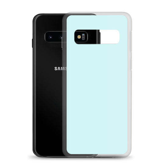 Light Cyan Blue Samsung Clear Thin Case Plain Color CREATIVETECH