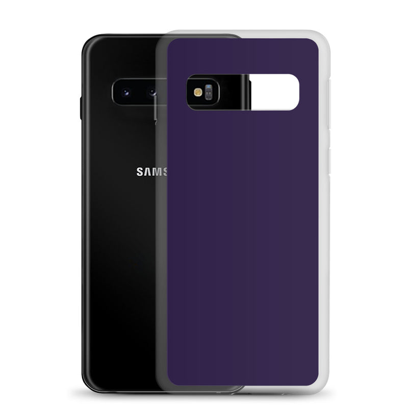 Load image into Gallery viewer, Tolopea Dark Purple Samsung Clear Thin Case Plain Color CREATIVETECH
