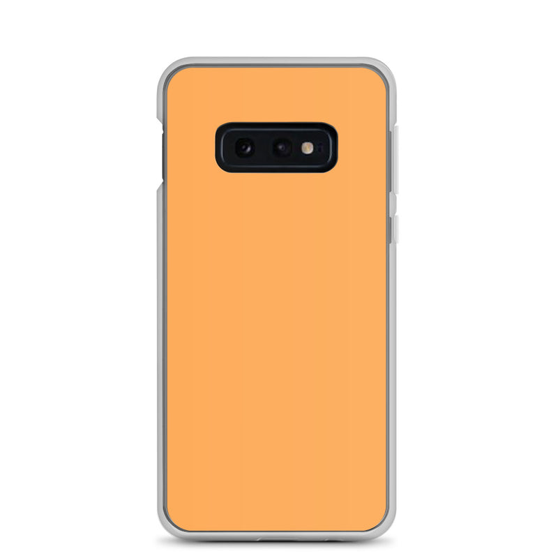 Load image into Gallery viewer, Texas Rose Orange Samsung Clear Thin Case Plain Color CREATIVETECH
