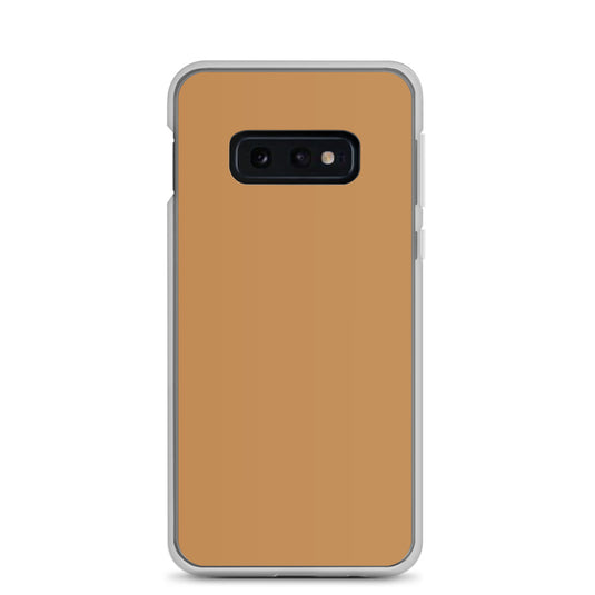 Nude Brown Yellow Samsung Clear Thin Case Plain Color CREATIVETECH