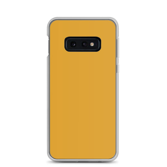 Buttercup Yellow Orange Samsung Clear Thin Case Plain Color CREATIVETECH