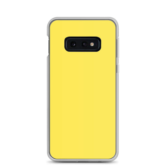 Paris Daisy Yellow Samsung Clear Thin Case Plain Color CREATIVETECH