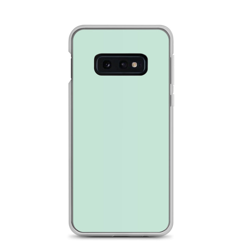 Load image into Gallery viewer, Aero Blue Green Samsung Clear Thin Case Plain Color CREATIVETECH
