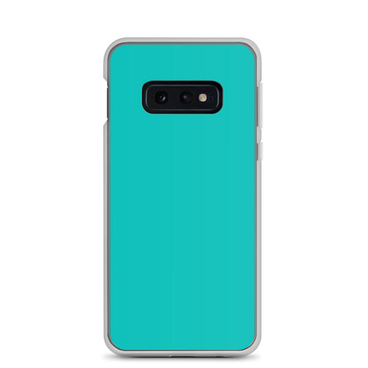 Iris Blue Samsung Clear Thin Case Plain Color CREATIVETECH