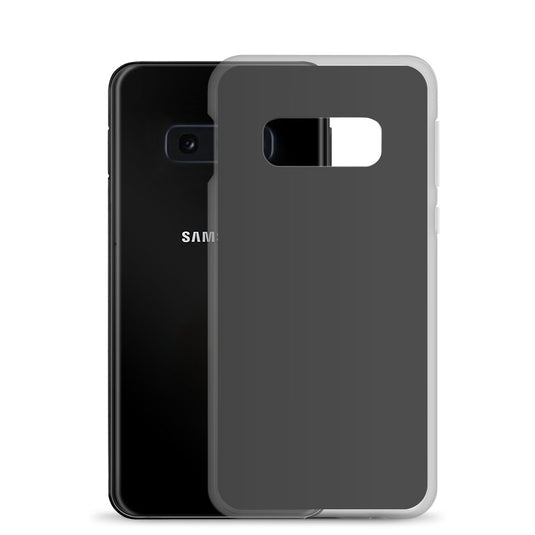 Eclipse Dark Grey Samsung Clear Thin Case Plain Color CREATIVETECH