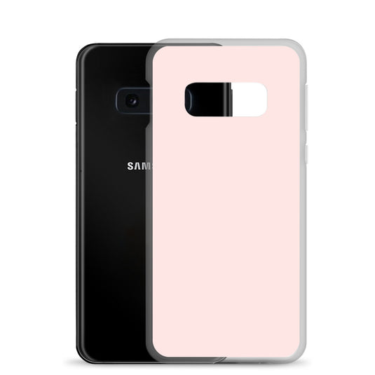 Misty Rose Pink Samsung Clear Thin Case Plain Color CREATIVETECH