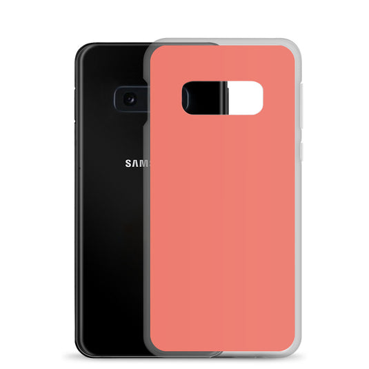 Geraldine Red Samsung Clear Thin Case Plain Color CREATIVETECH