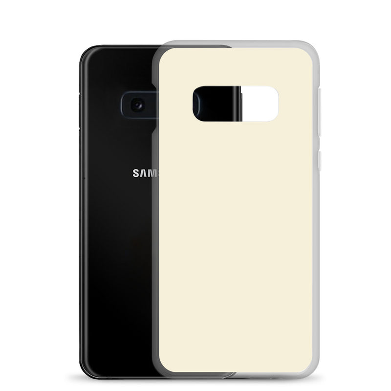Load image into Gallery viewer, Apricot Yellow Samsung Clear Thin Case Plain Color CREATIVETECH
