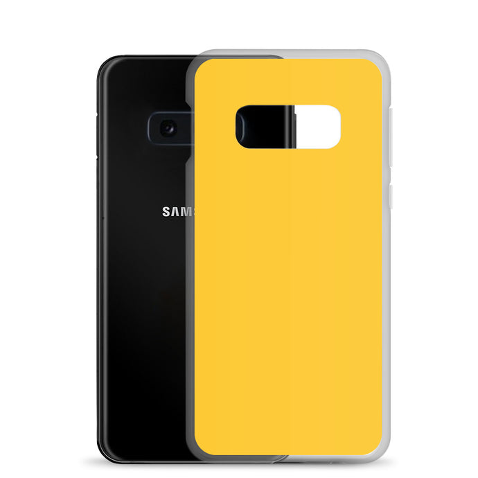 Yellow Samsung Clear Thin Case Plain Color CREATIVETECH