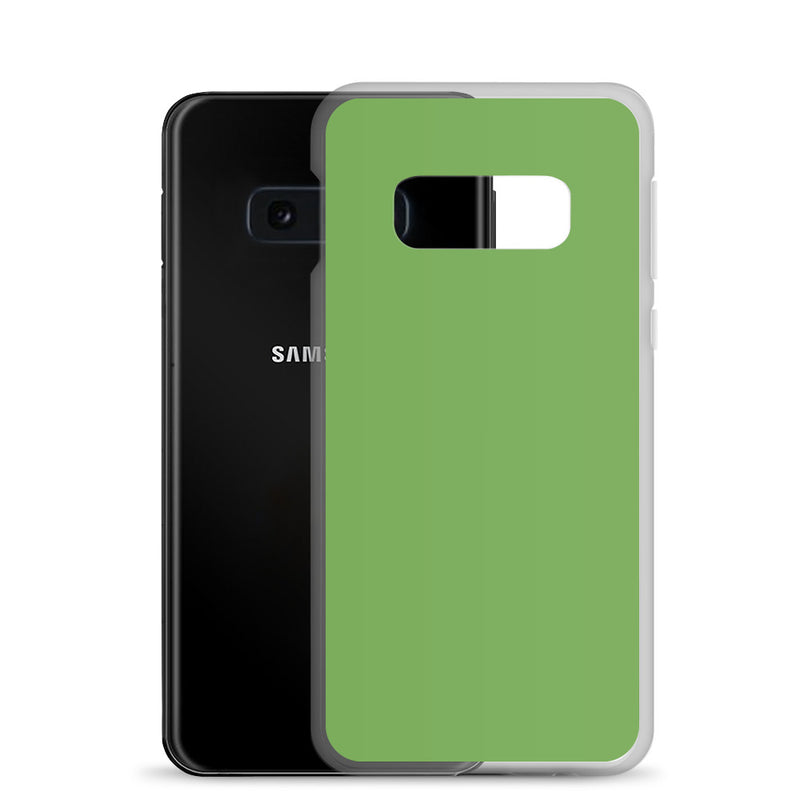 Load image into Gallery viewer, Green Samsung Clear Thin Case Plain Color CREATIVETECH
