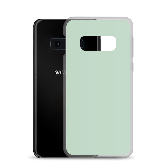Shallow Edgewater Blue Samsung Clear Thin Case Plain Color CREATIVETECH