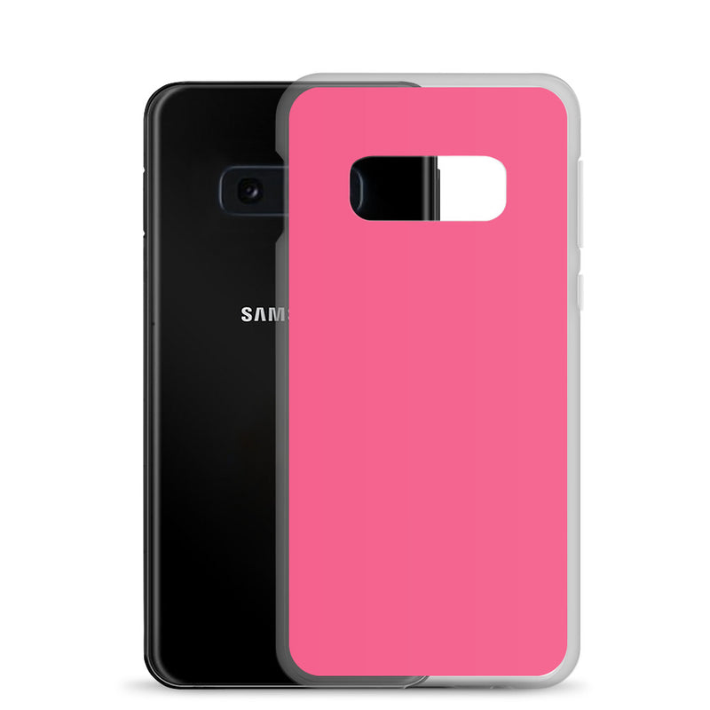 Load image into Gallery viewer, Brink Pink Samsung Clear Thin Case Plain Color CREATIVETECH
