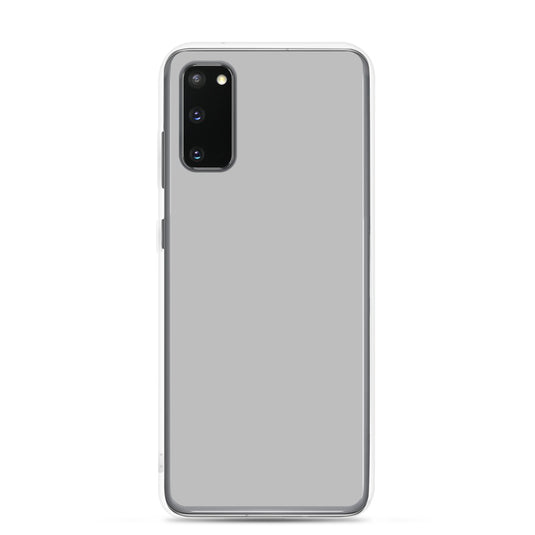 Silver Grey Samsung Clear Thin Case Plain Color CREATIVETECH