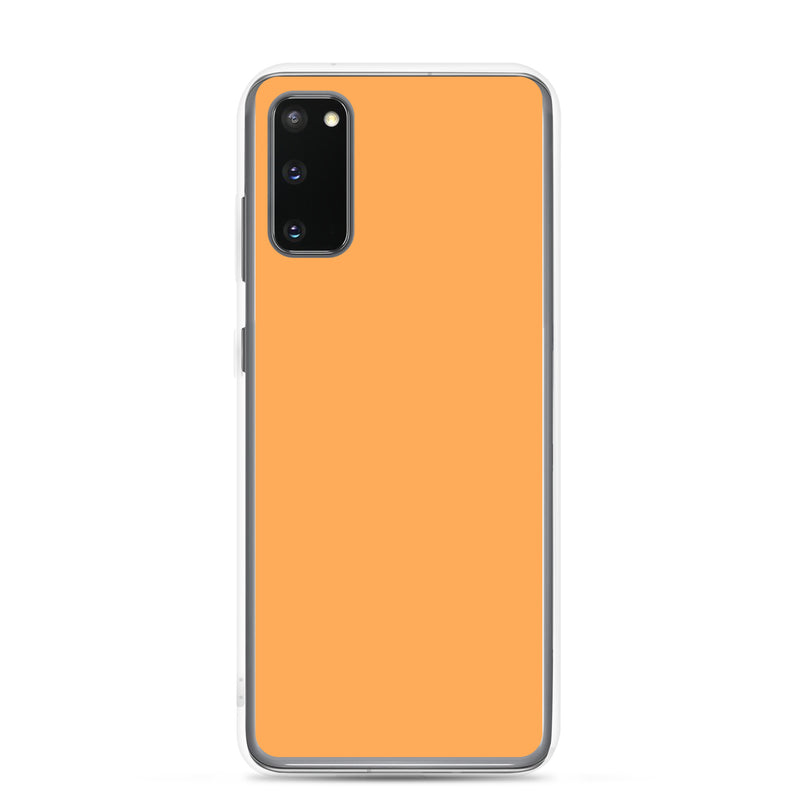 Load image into Gallery viewer, Texas Rose Orange Samsung Clear Thin Case Plain Color CREATIVETECH
