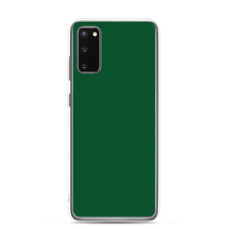 Load image into Gallery viewer, Forest Green Samsung Clear Thin Case Plain Color CREATIVETECH
