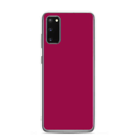 Light Burgundy Red Samsung Clear Thin Case Plain Color CREATIVETECH