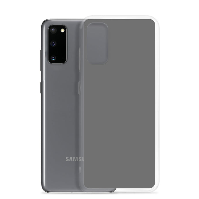 Grey Samsung Clear Thin Case Plain Color CREATIVETECH