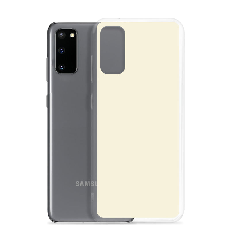 Load image into Gallery viewer, Apricot Yellow Samsung Clear Thin Case Plain Color CREATIVETECH
