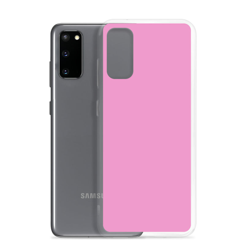 Load image into Gallery viewer, Lavender Rose Pink Samsung Clear Thin Case Plain Color CREATIVETECH
