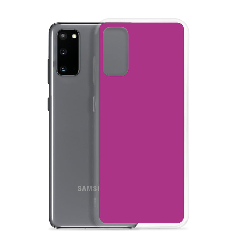 Load image into Gallery viewer, Red Violet Samsung Clear Thin Case Plain Color CREATIVETECH
