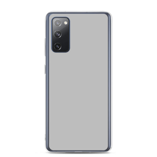 Silver Grey Samsung Clear Thin Case Plain Color CREATIVETECH