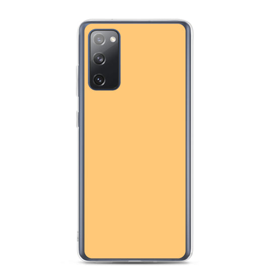 Chardonnay Yellow Orange Samsung Clear Thin Case Plain Color CREATIVETECH