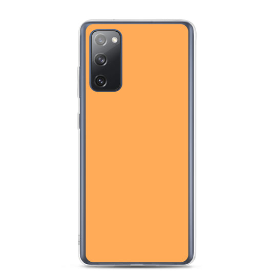 Texas Rose Orange Samsung Clear Thin Case Plain Color CREATIVETECH
